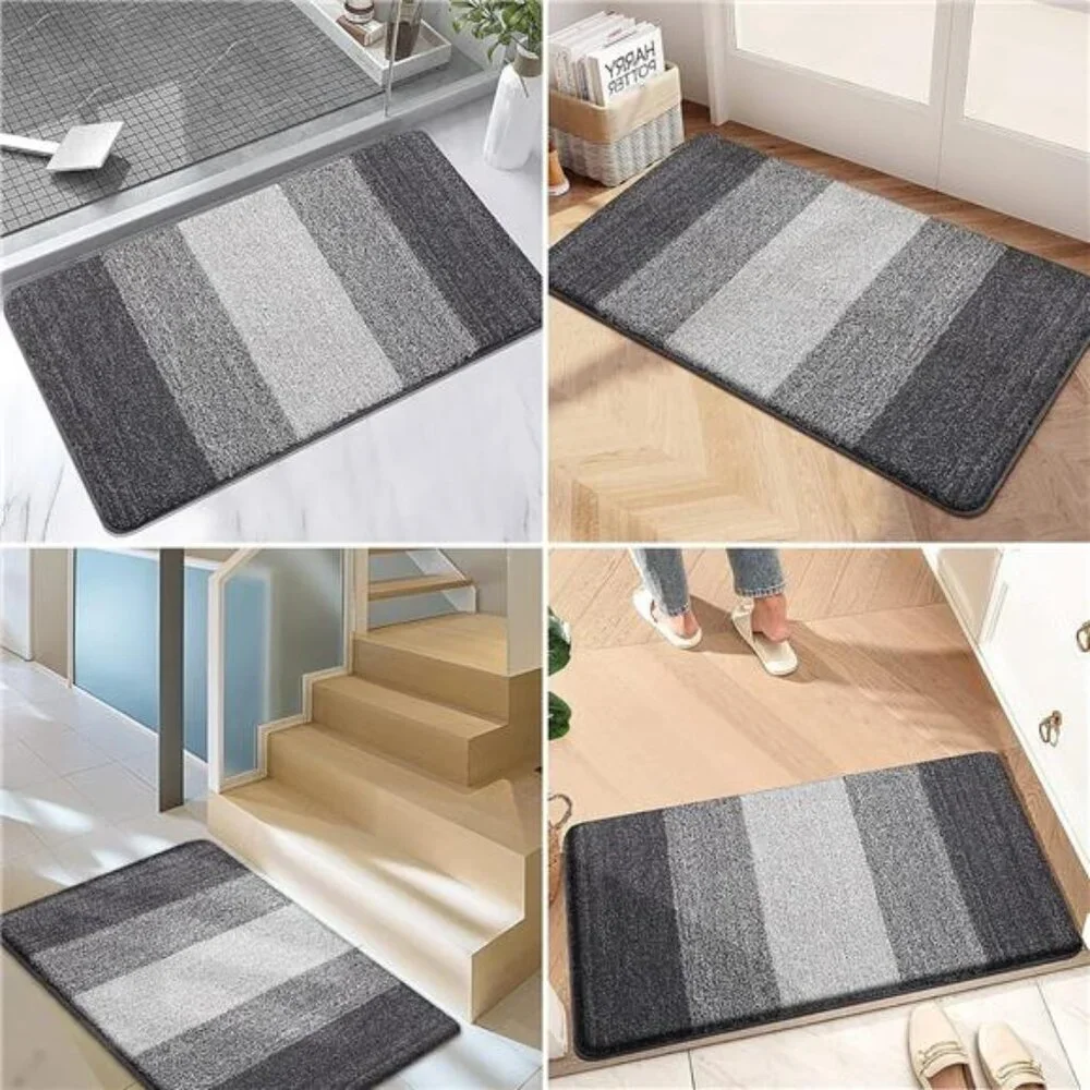 Indoor Door Mat, 32x20 Non-Slip Absorbent Dirt Trapper Entrance Mat, Low-Profile